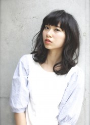 ＊大人かわいい黒髪ナチュセミディ＊【 LDK hair 】048-729-6307